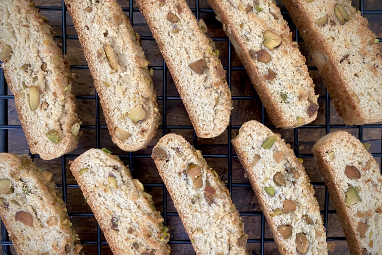 Pistachio Biscotti recipe from Bad Manners